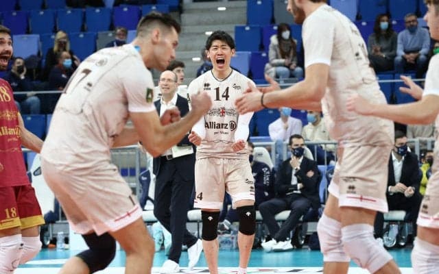 石川祐希のミラノ　髙橋藍入団予定のパドヴァに勝利