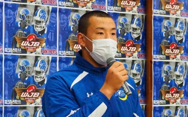 【アメリカンフットボール部】立命大戦前記者会見が行われる