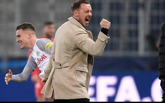 ザルツブルク史上初のCL決勝Tへ！　33歳のドイツ人指揮官「選手たちが報われ、嬉しい」