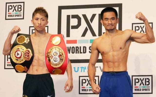 井上尚弥、53.5kgで計量クリア！　挑戦者ディパエンとフェイスオフからガッチリ握手