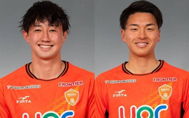 山口がDF眞鍋旭、FW河野孝汰と契約更新