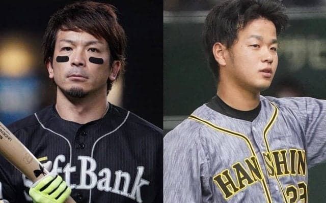 阪神左腕が「控えめに言って最高」　鷹・松田ら亜大OB16人“大集合写真”で際立つ存在感