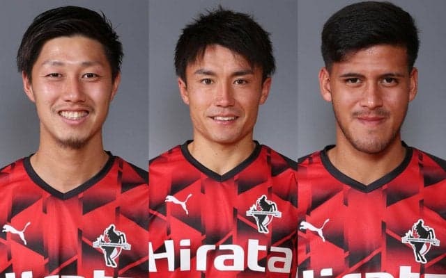 熊本がDF菅田真啓、MF上村周平、DFレオ・ケンタと契約更新