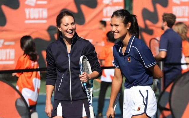 一緒にテニスをしたこともあるキャサリン妃がラドゥカヌにお祝いメッセージ