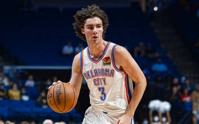 サンダーの新人ジョシュ・ギディーが50年ぶり＆NBA史上過去に1度しかなかった『無得点でのダブル・ダブル』を記録