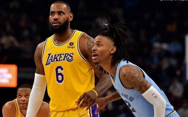 レイカーズ相手に41得点と爆発したモラントをレブロンが称賛「食い止めるのは難しくなる」