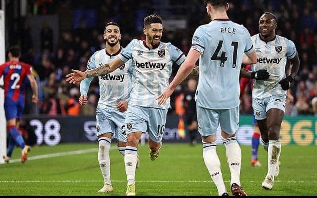 ランシーニ2発などでパレスに打ち勝ったハマーズが4位アーセナルと1pt差に迫る《プレミアリーグ》