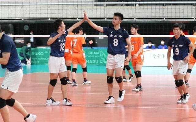 春高バレー　男子の市尼崎がストレート勝ち　玉野光南も２回戦へ