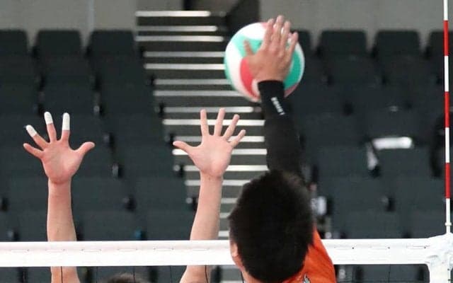 春高バレー　男子１回戦　市尼崎（兵庫）　攻守で圧倒し２回戦へ