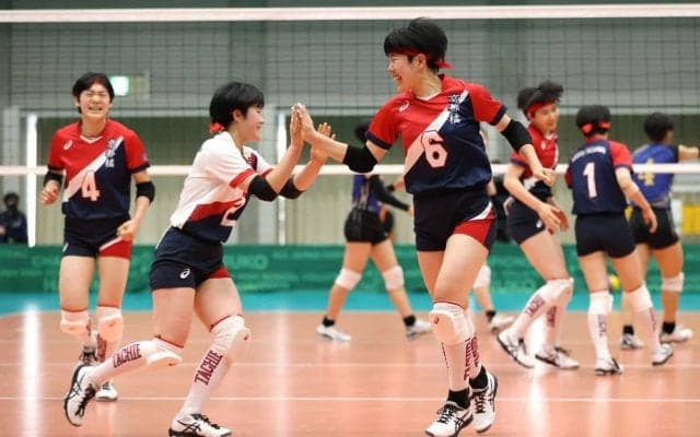春高バレー　女子１回戦　京都橘（京都）懸命の反撃及ばず