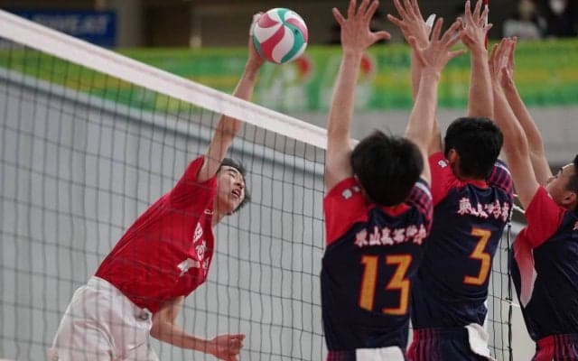 春高バレー　強烈なスパイクで熱戦に終止符　千葉・習志野の藤井海嘉選手