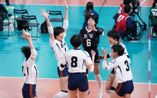 【春高】前回優勝・就実が苦しみながらも細田学園に勝利し、女子2回戦を突破