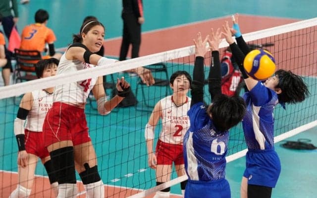 春高バレー　女子の古川学園　高さと攻撃力で完勝　３回戦へ