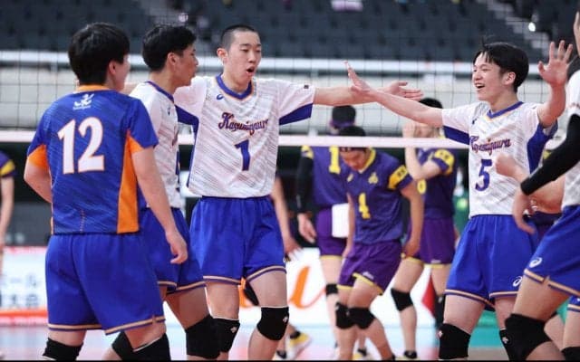 春高バレー　男子・霞ケ浦　雄物川の前に流れつかめず