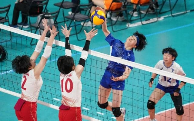 春高バレー　女子・帝京三　流れつかめず