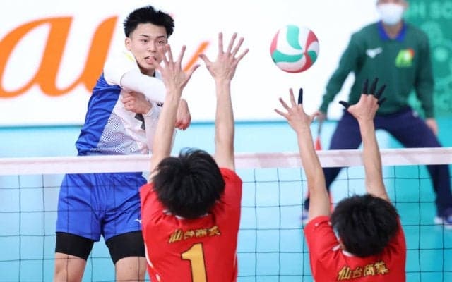 春高バレー　男子・駿台学園　フルセット逆転