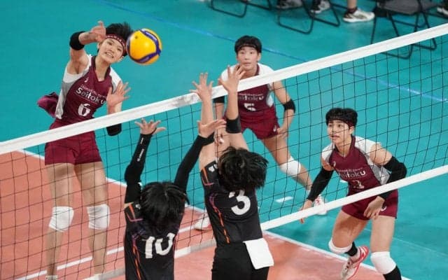 下北沢成徳、３年ぶり白星　木村沙織さんが認めた逸材、古川愛梨が強打で圧倒／春高バレー