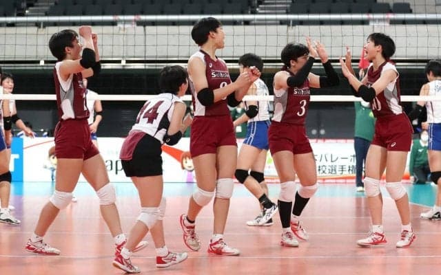 春高バレー　女子は下北沢成徳が準々決勝進出　男子は高松工芸が逆転勝ち