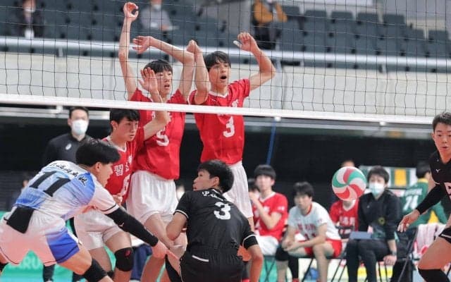 春高バレー　男子３回戦　習志野、驚異的粘りも力尽きる