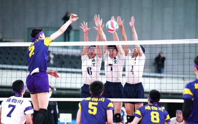 【春高】男子準決勝、関東大会王者・日本航空が雄物川を圧倒し、初の決勝へ