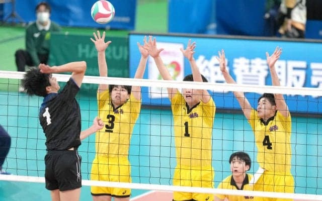 春高バレー　鎮西が２冠へ王手　３枚ブロックで大砲封じ