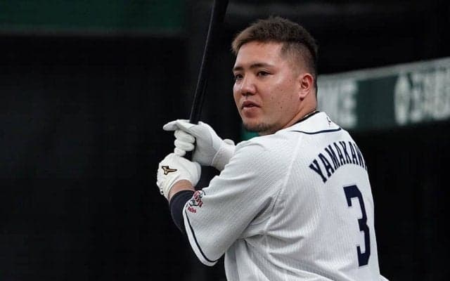 「やっぱりプロはすごい」西武山川が豪快スイング披露　球界OBも「打つぞオーラ出てる」