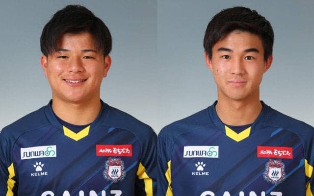 群馬が昨季入団の新人2名、DF阿部隼人、MF中田湧大のFCティアモ枚方への期限付き移籍を発表
