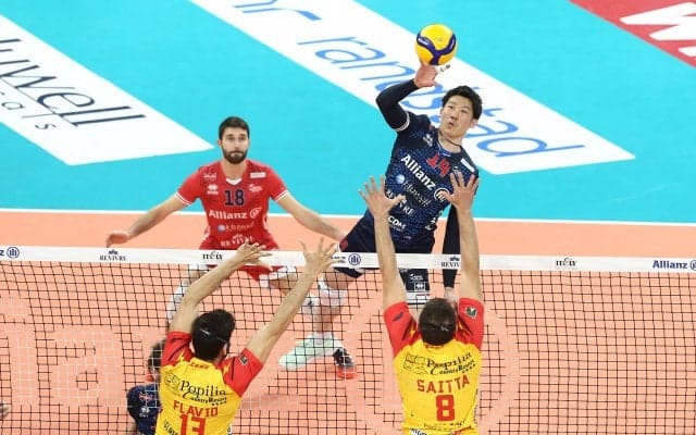 石川祐希のミラノがビーボ・ヴァレンティアに勝利　西田は出場せず