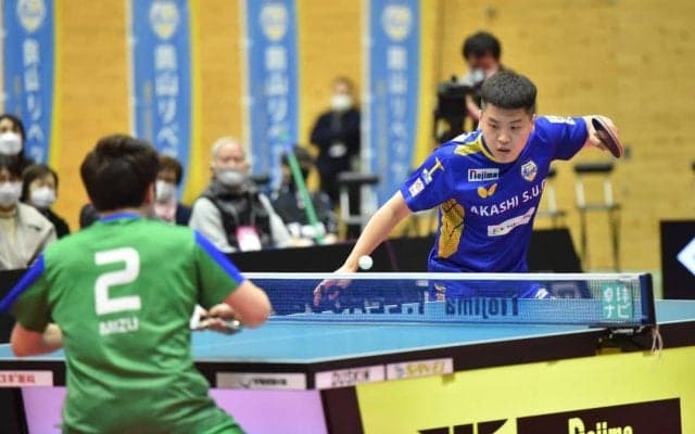 【Tリーグ】元中国代表ハオシュアイ、及川に3-0勝ち　岡山が勝ち点4獲得