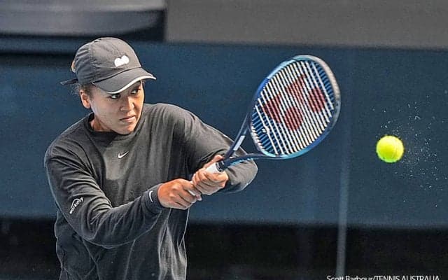 大坂なおみが約50分の練習。明日の3回戦は世界60位アニシモワと対戦 [全豪オープン]