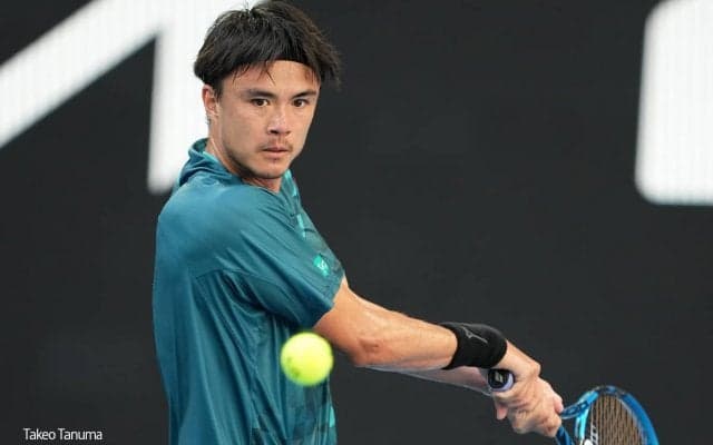 ダニエル太郎が約1時間練習。明日の3回戦で世界10位シナーと対戦 [全豪オープン]