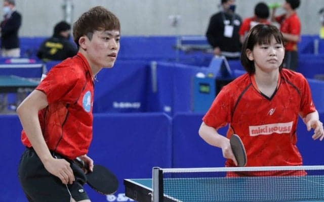 坂根/塩見ペア、快勝で2回戦へ　卯木/麻生ペアは兄妹ペア下す＜全日本卓球2022混合複1回戦結果＞