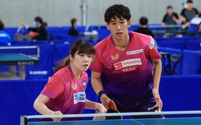 シードペアが続々登場　張本/早田ペアは辛くも勝利＜全日本卓球2022混合ダブルス2回戦＞