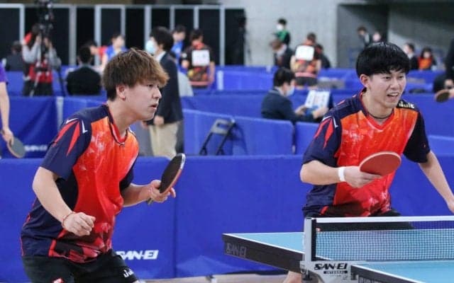 関西の大学生が実業団ダブルス下す　永田/福本ペア、3回戦へ＜全日本卓球2022男子複2回戦結果＞