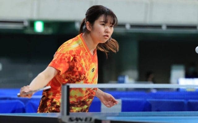 副業コーチ・朝田茉依、カットマン対決に勝利し2回戦へ＜全日本卓球2022女子単1回戦＞