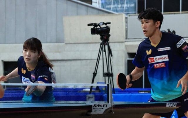 吉村/鈴木ペア、坂根/塩見ペアを下しベスト4進出＜全日本卓球2022混合複準々決勝＞