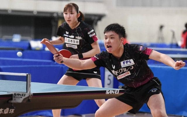 混合ダブルス準決勝 張本・早田が世界ジュニア金ペアと対決 決勝戦は張本きょうだい対決の可能性も【全日本卓球】