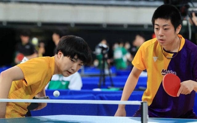 第1、2シードが姿消す　“左左”の中村/萩原はリコーペア下す＜全日本卓球2022男子複4回戦＞