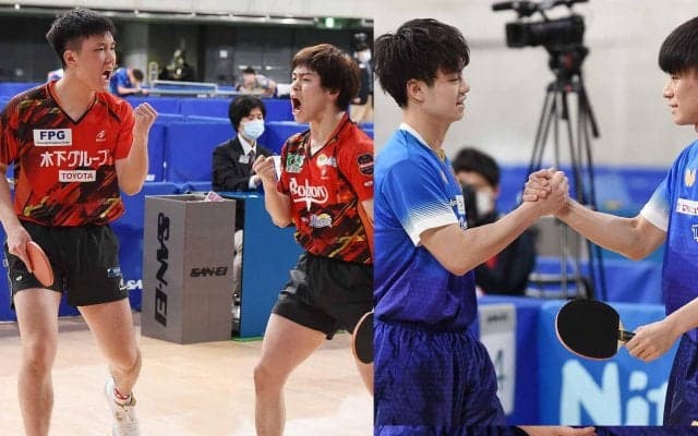 男子ダブルス初戦 宇田・戸上、張本・森薗がともに勝利！【全日本卓球】