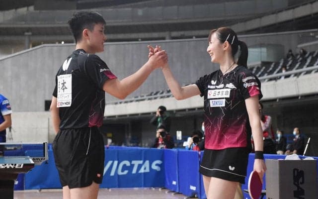 張本智和・早田ひな 混合ダブルス初優勝！吉村・鈴木ペアを下す【全日本卓球】