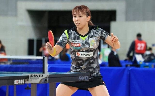サンリツ・松平志穂、シード選手に白星飾る＜全日本卓球2022女子単4回戦②＞