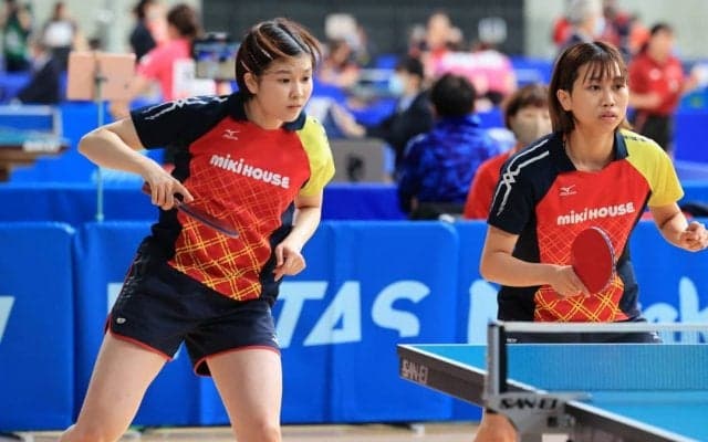 佐藤/橋本ペア、ノーシードからベスト8　次戦は伊藤/早田ペア＜全日本卓球2022女子複5回戦＞