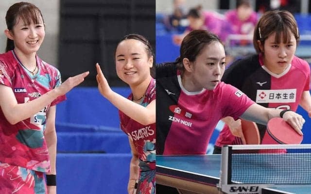 女子ダブルス 伊藤・早田、石川・平野がともに8強進出【全日本卓球】