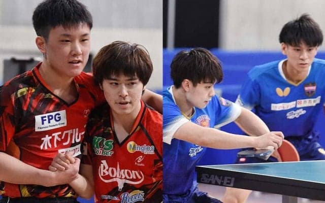 男子ダブルス 張本・森薗、宇田・戸上がともにフルゲームを制し4強進出！【全日本卓球】