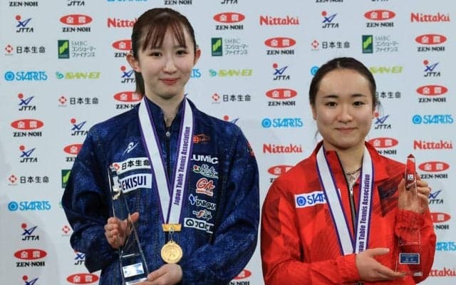 伊藤美誠/早田ひなが4連覇　女子ダブルスランキング一覧＜全日本卓球2022＞