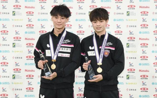 宇田「自分たちの良さが出た」戸上「さらに上を目指す」大逆転勝利でペア初優勝【全日本卓球】