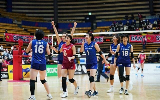 Vリーグの試合結果一覧と順位（V1男女・1月29日）