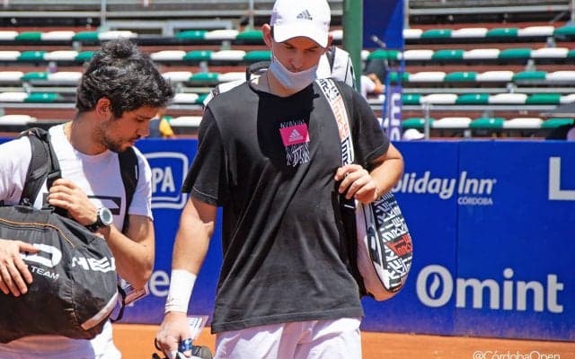 ティエム、右手のケガで約7ヵ月ぶりの復帰戦欠場「指の間に軽いケガ。靭帯を捻ってしまいました」[コルドバ・オープン]