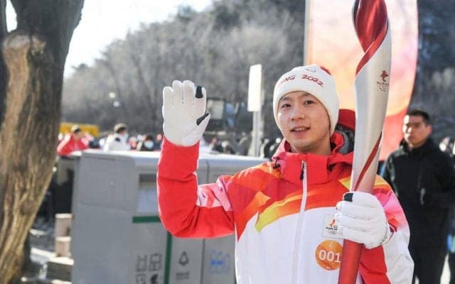 東京五輪金メダリストの馬龍、北京五輪の聖火ランナーを務める