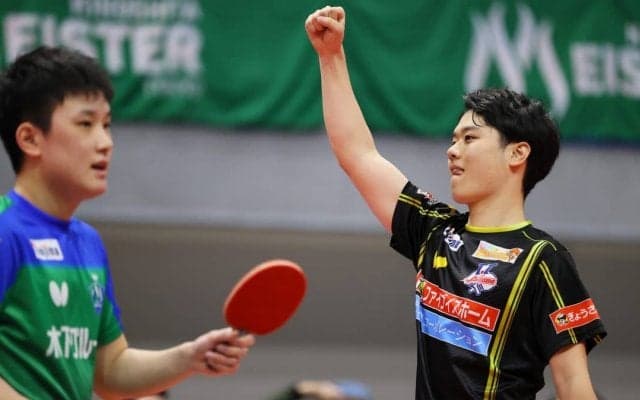 【Tリーグ】止まらない“快速ブルドーザー”曽根翔、3戦連続の1マッチ2勝　彩たま3連勝
